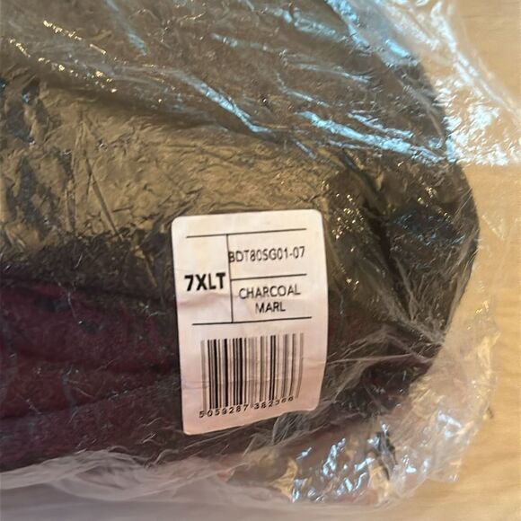 Big Dude KAM‎ Active Performance Sleeveless Hoody Charcoal 7XLT NWT in packaging - Picture 3 of 5